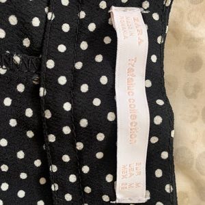Zara black with white polka dots